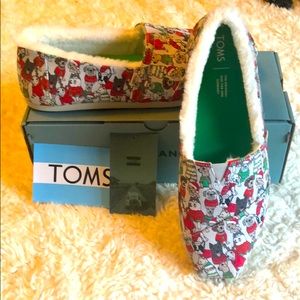 Toms Gracier Grey Sweater dog print